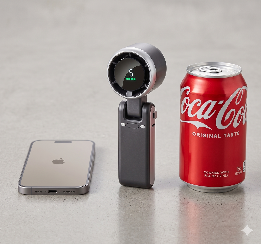 Portable Handheld Fan – All-Day Cooling Power