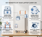 Laptop Carry-On Suitcase – Quick-Access Front Pocket