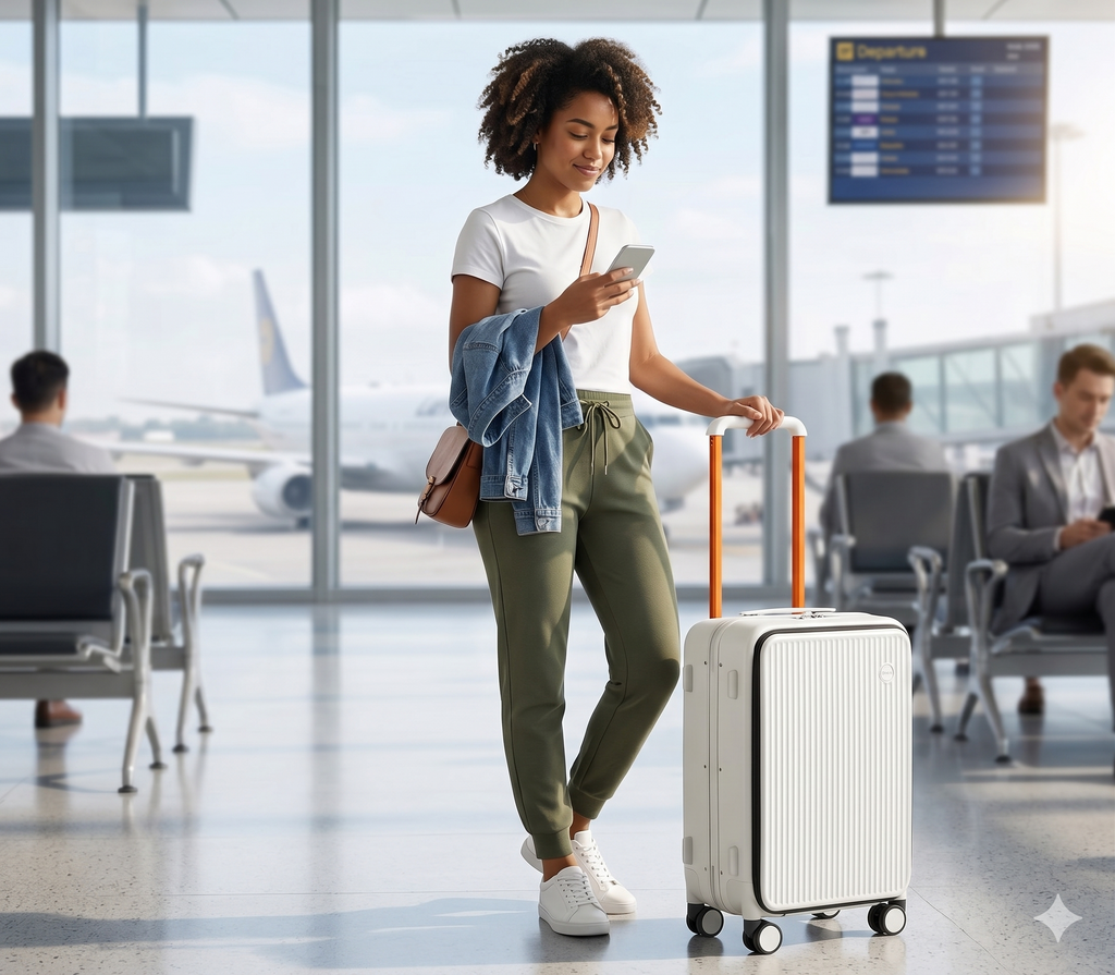 Laptop Carry-On Suitcase – Quick-Access Front Pocket