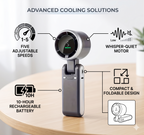 Portable Handheld Fan – All-Day Cooling Power