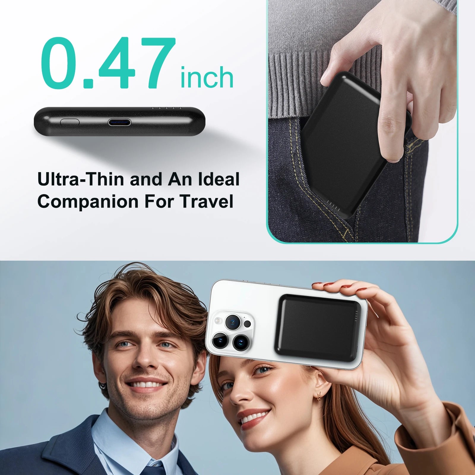 Magnetic Power Bank – All-Day Power, No Cables Needed