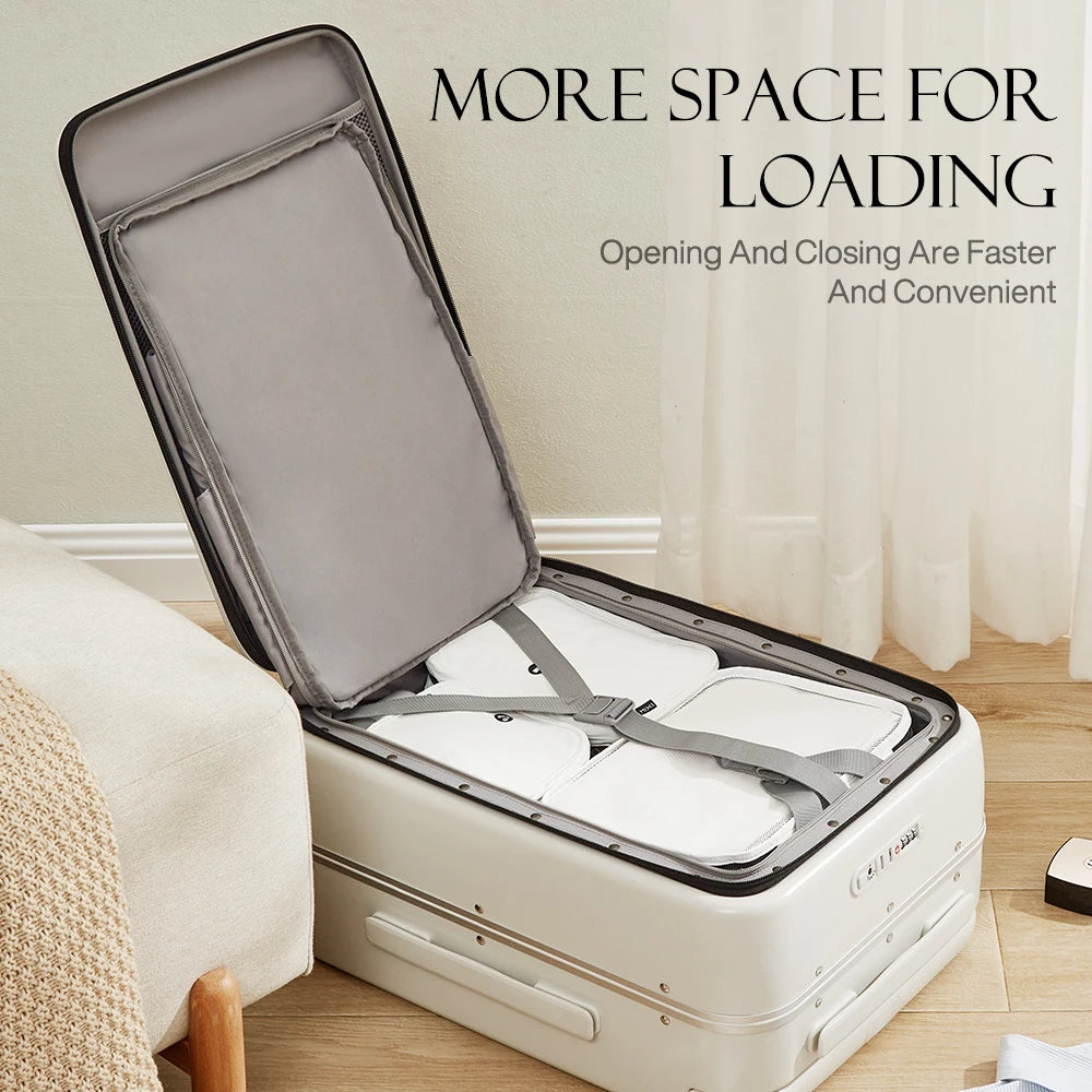 Laptop Carry-On Suitcase – Quick-Access Front Pocket