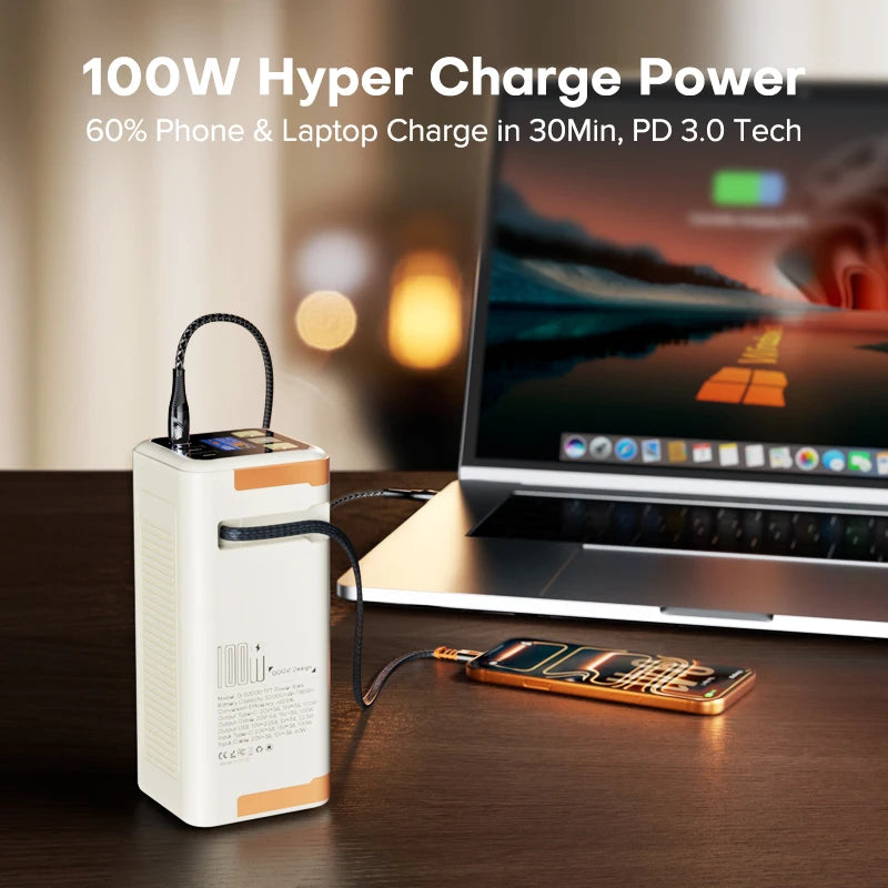 50000mAh Power Bank – Charge Your Laptop Anywhere