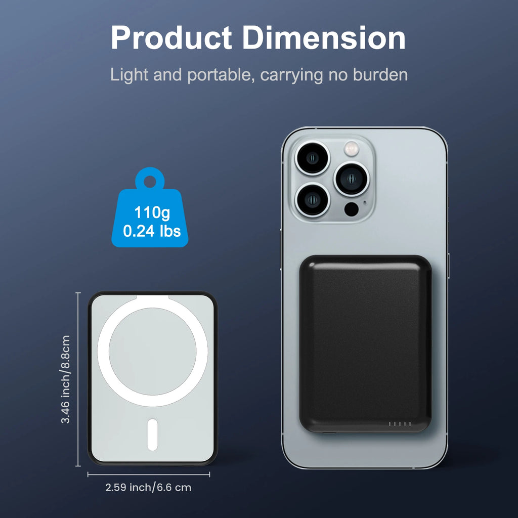 Magnetic Power Bank – All-Day Power, No Cables Needed