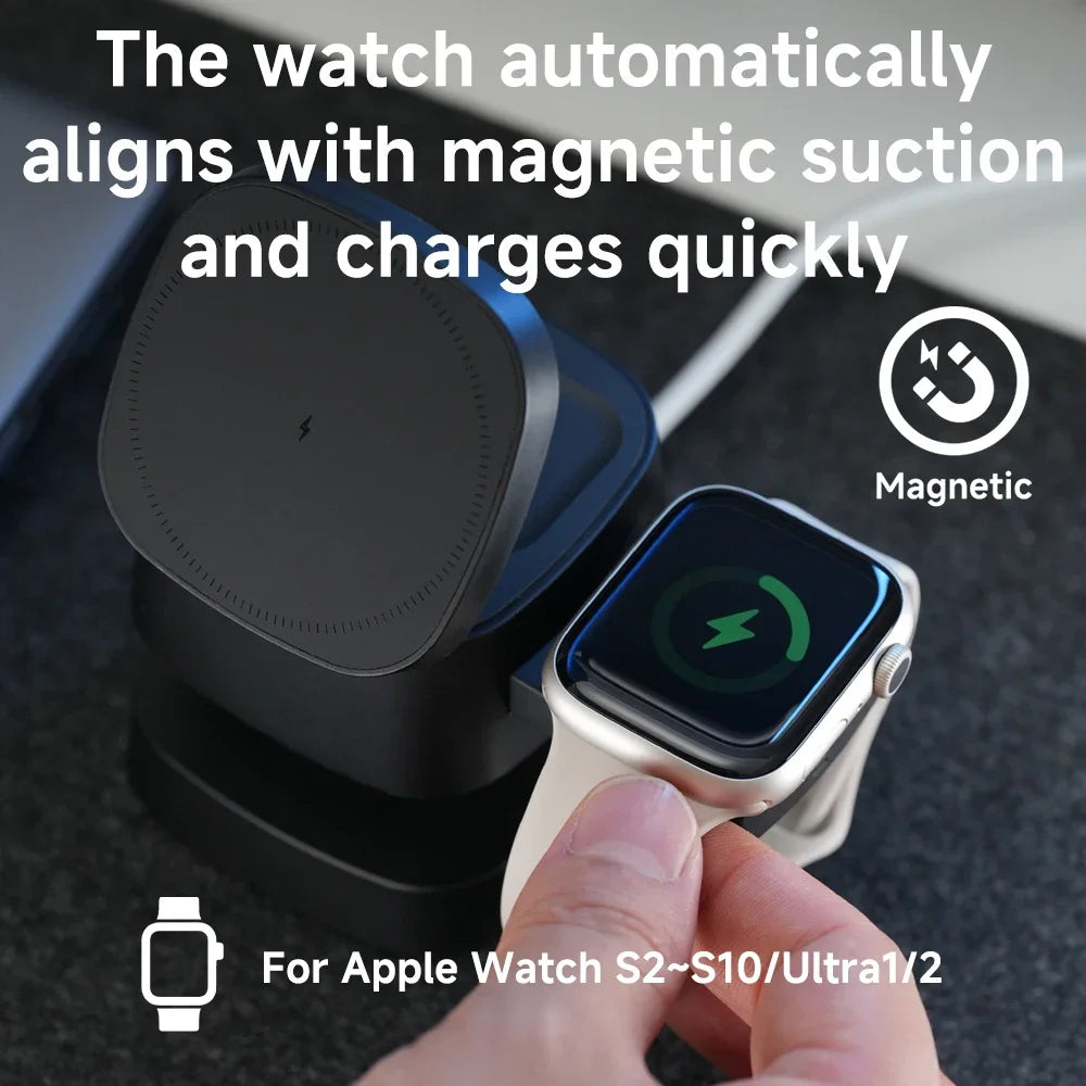 3-in-1 Magnetic Charger – Declutter Your Nightstand