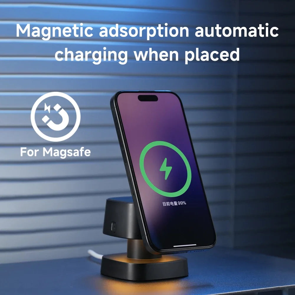 3-in-1 Magnetic Charger – Declutter Your Nightstand